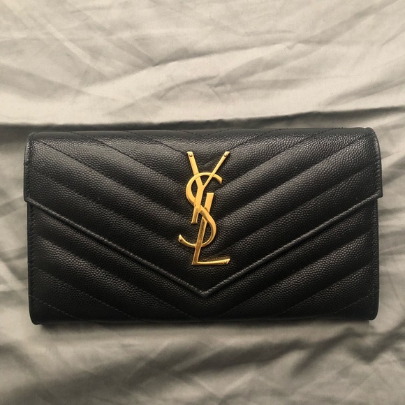 🚫SOLD🚫 YSL MONOGRAM LARGE FLAP WALLET - Picture 7 of 10